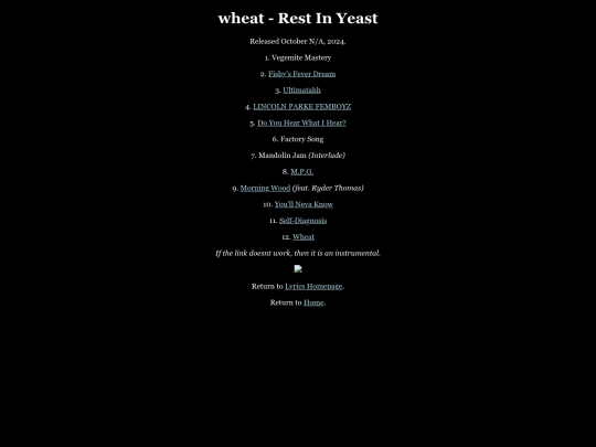 lyrics/RIY screenshot