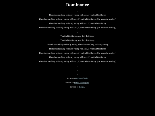 lyrics/tracks/dominance screenshot