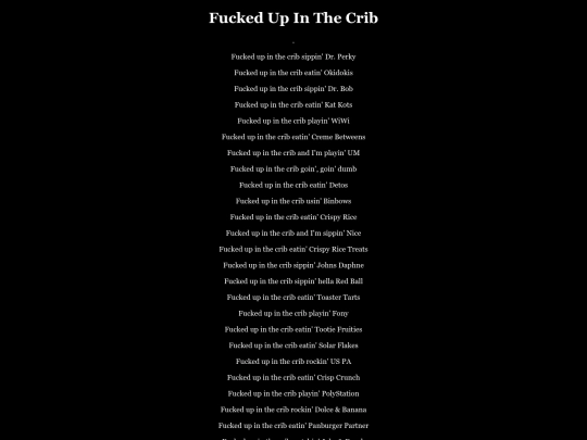 lyrics/tracks/fuckedcrib screenshot
