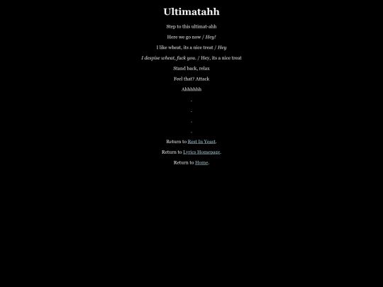 lyrics/tracks/ultimatahh screenshot