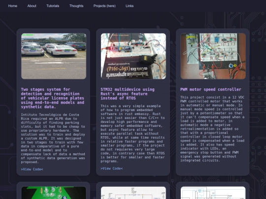 projects screenshot