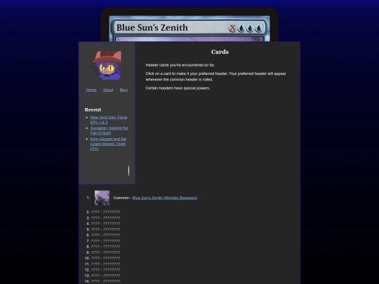 secrets/cards screenshot