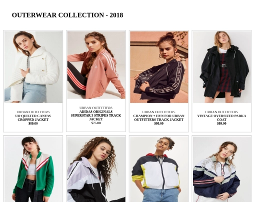 outerwear screenshot