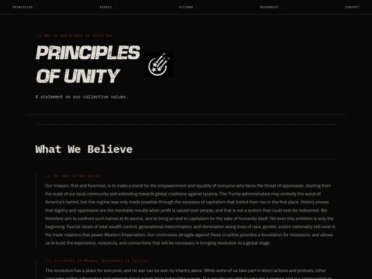 principles screenshot