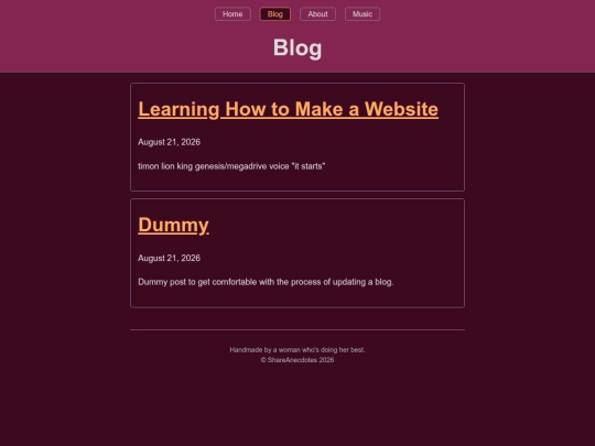 blog screenshot