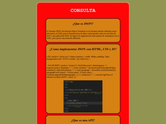 consultaJson screenshot