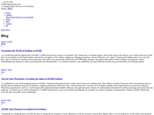 blog screenshot
