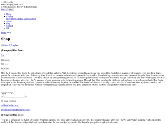 product-single screenshot