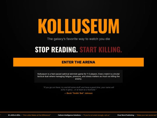 LandingPage screenshot