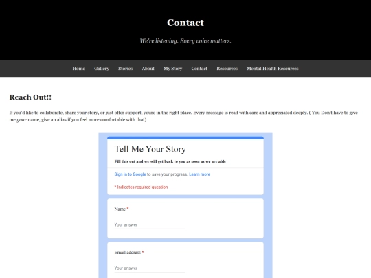 contact screenshot