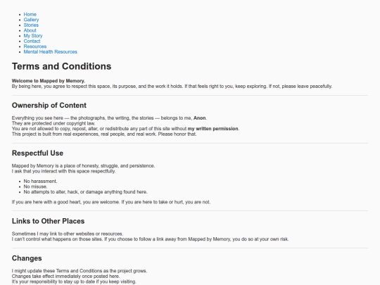 terms screenshot