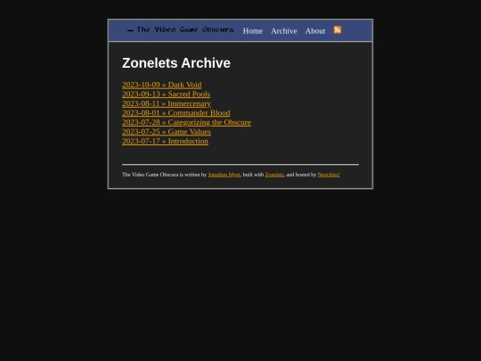 archive screenshot