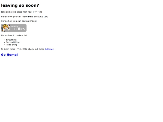 links screenshot