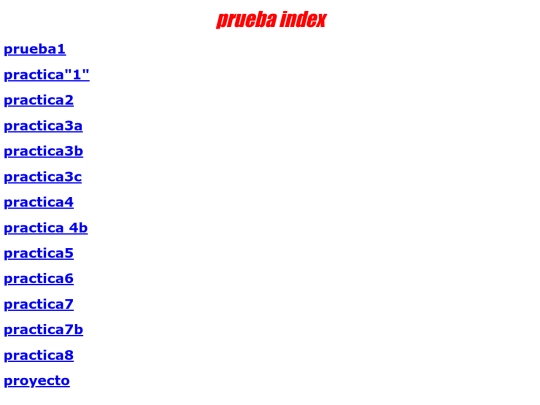 index screenshot