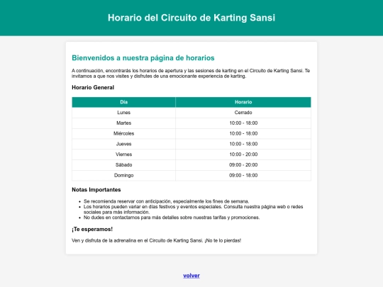 proyecto/horario screenshot