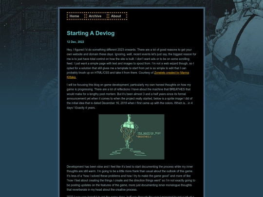 posts/2022-12-12-Starting-A-Devlog screenshot