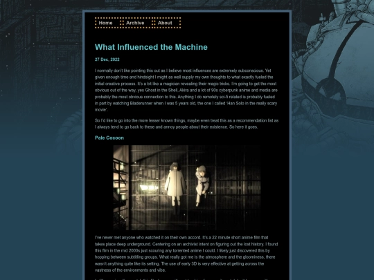 posts/2022-12-27-What-Influenced-the-Machine screenshot