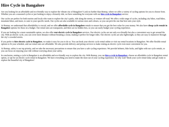 hire-cycle-in-bangalore screenshot