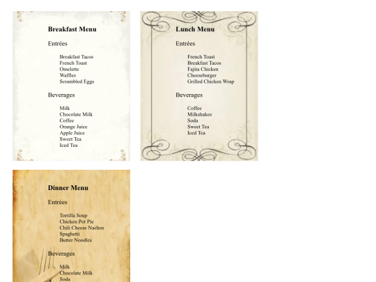 3.09-restaurant-menu screenshot