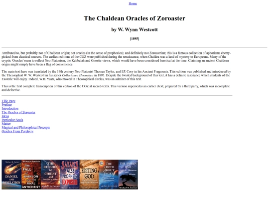 zoroaster/Index screenshot