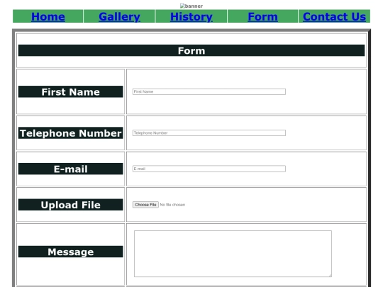 Form screenshot