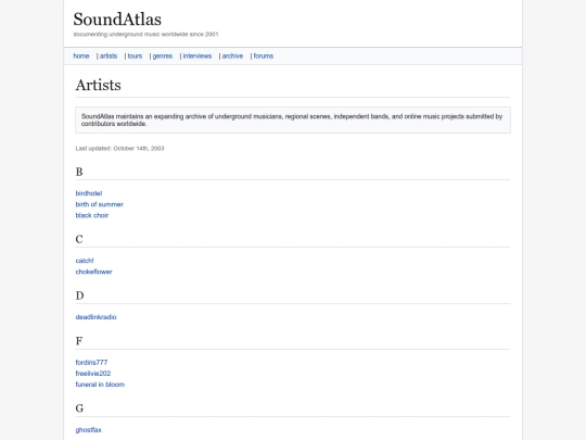 artists screenshot