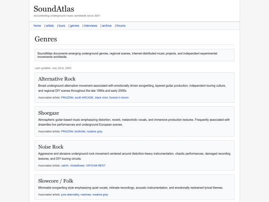 genres screenshot