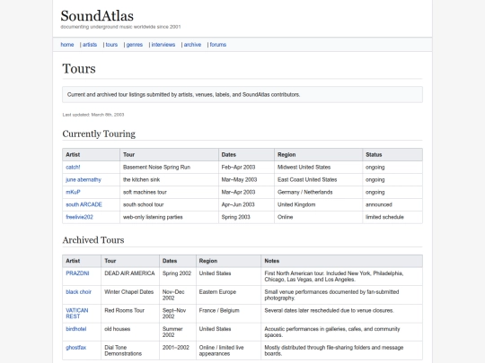 tours screenshot