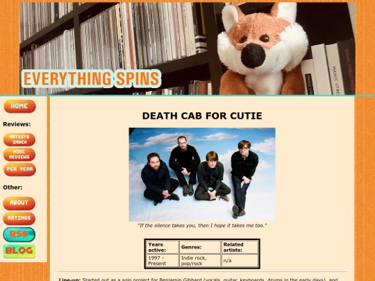 artists/deathcab screenshot