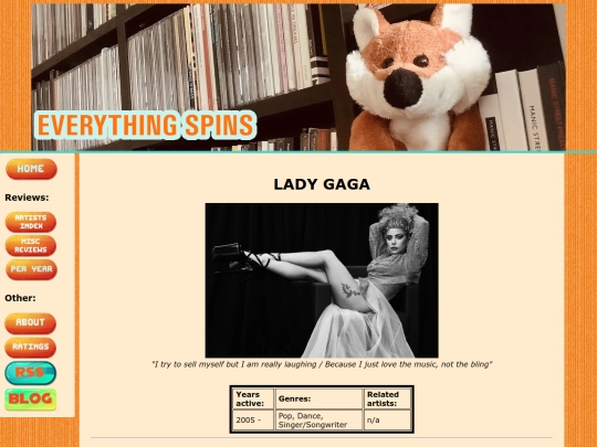 artists/ladygaga screenshot