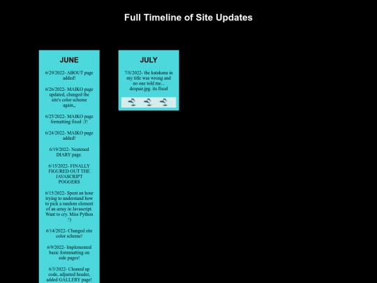 update log screenshot