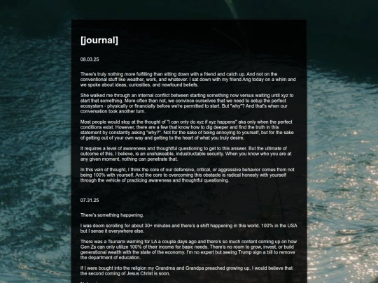 journal screenshot
