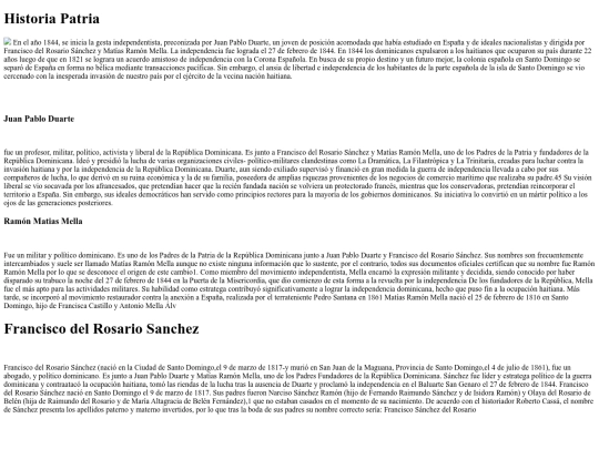 Explicaciones/IndexPatria screenshot