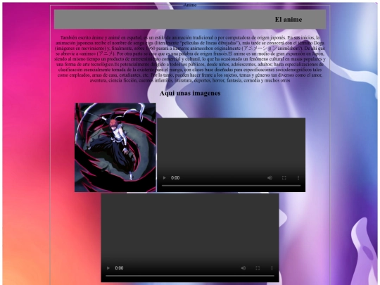 Explicaciones/Tema con div screenshot