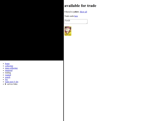trade/yellow screenshot