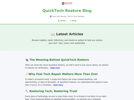 blog screenshot