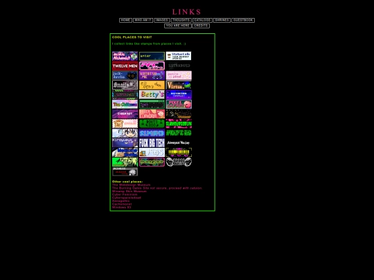 links screenshot