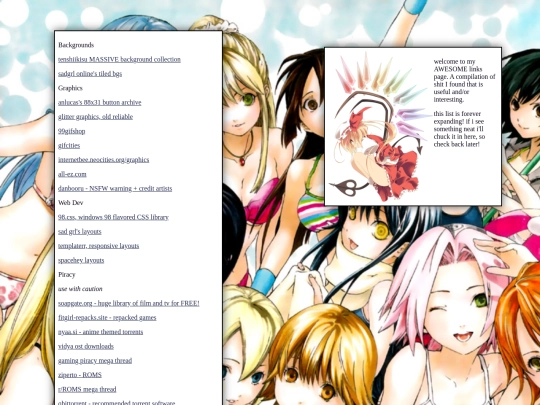 links screenshot