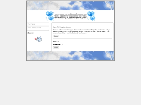 submissions screenshot