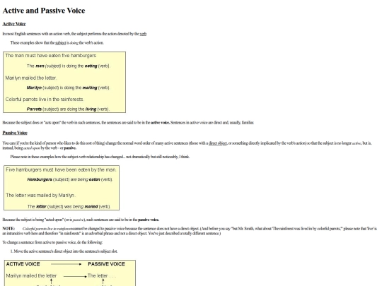 activepassivevoice screenshot