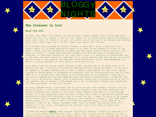 blog/posts/2026-03-18-The-Internet-Is-Cool screenshot