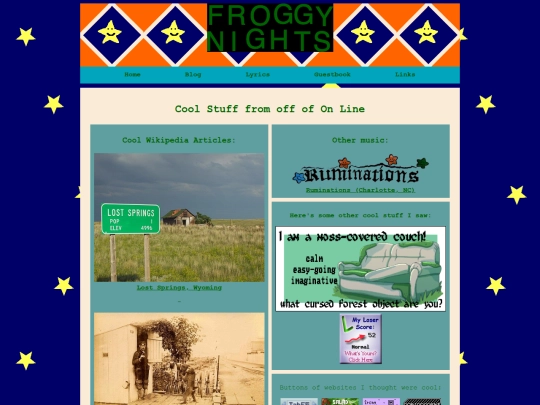 links screenshot