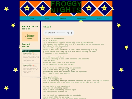 lyrics/tails screenshot