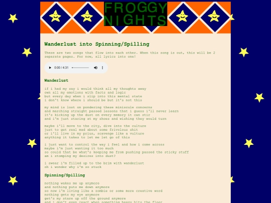 lyrics/wanderlust-spinning-spilling screenshot