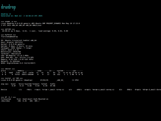 v1/dewdropstatus screenshot