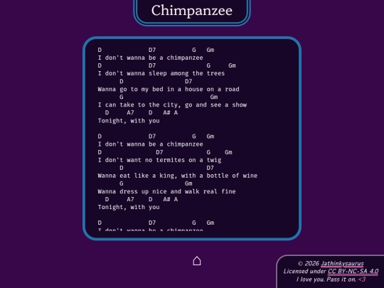 tunes/chimpanzee screenshot