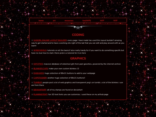 resources screenshot