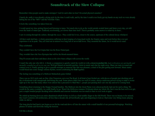V/soundtrackcollapse screenshot