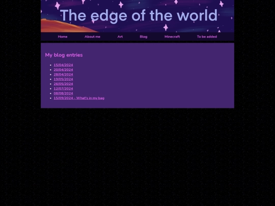 Blog screenshot