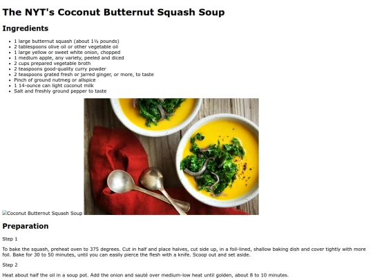 coconutbutternutsquash screenshot